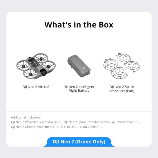 61sW90s7GOL._AC_SL1500_ DJI Neo 2 (Drone Only)